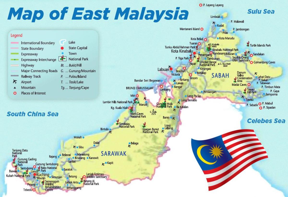 karte austrumu malaizija
