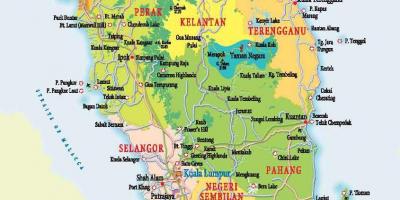 Karte rietumu malaizija