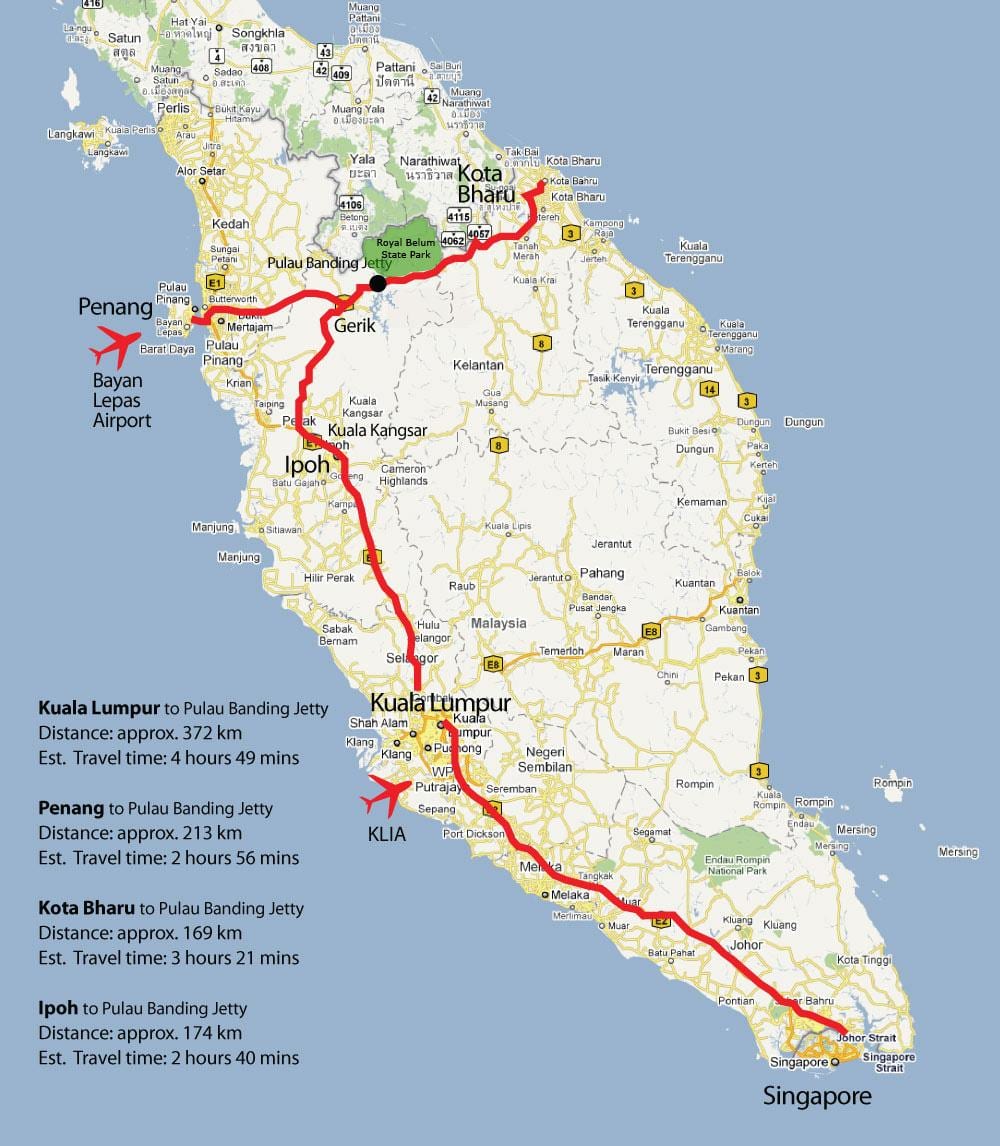 ipoh malaizija karte