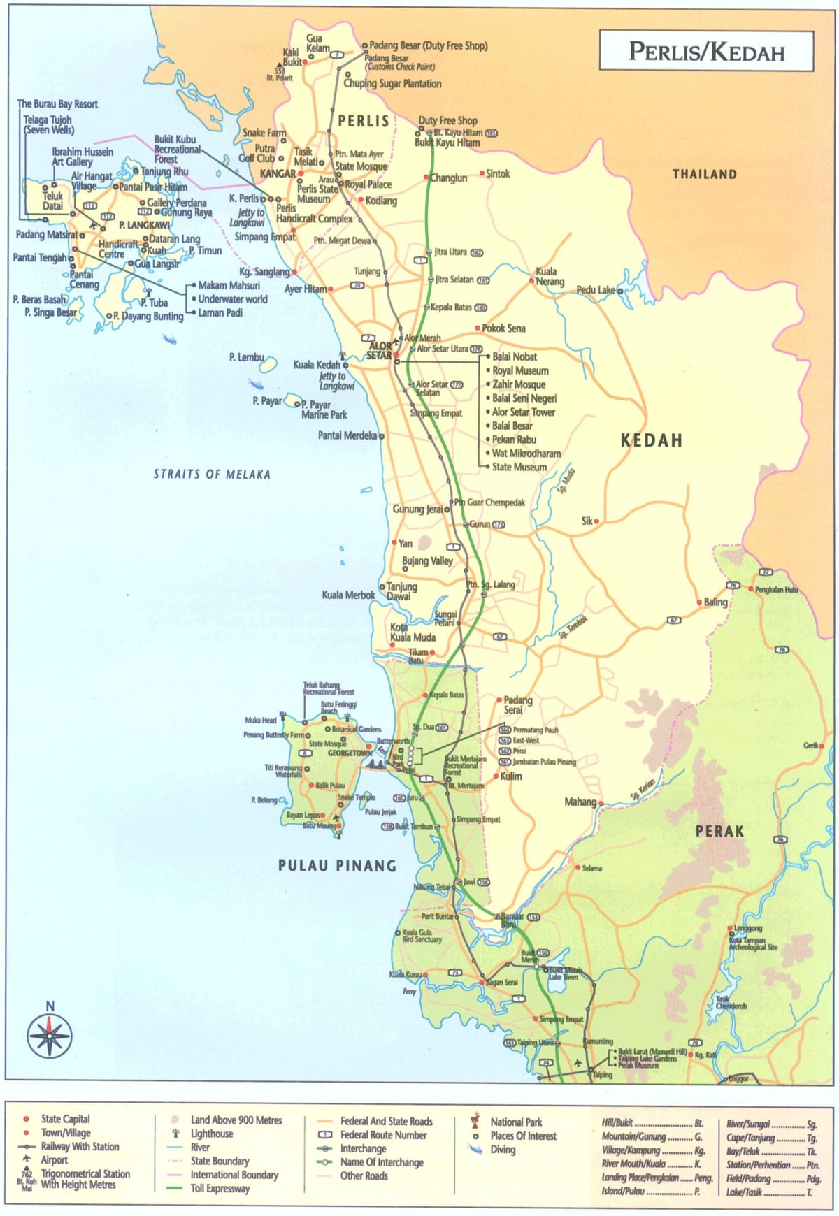 kedah malaizija karte