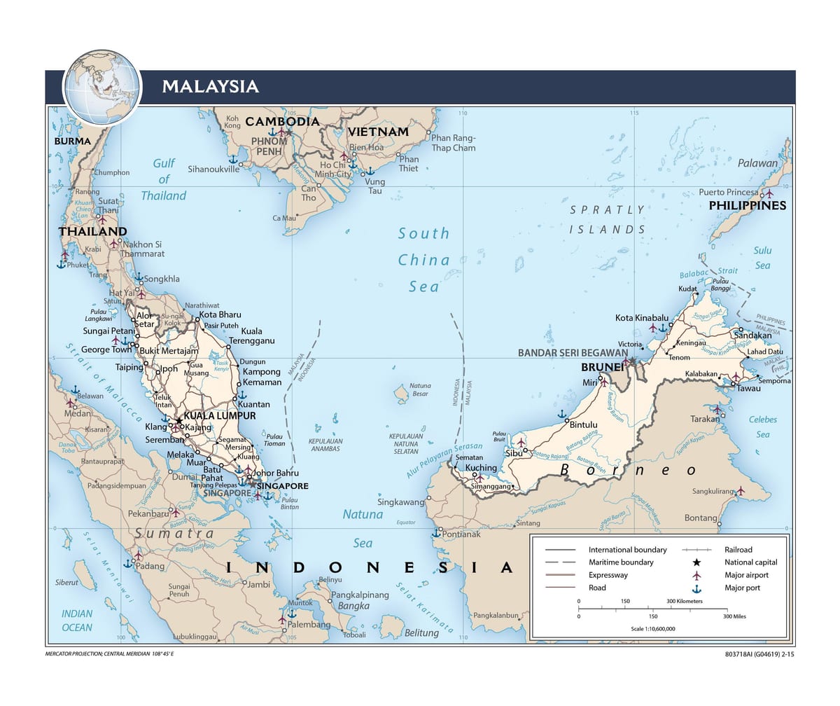 malaizija starptautiskā lidosta map