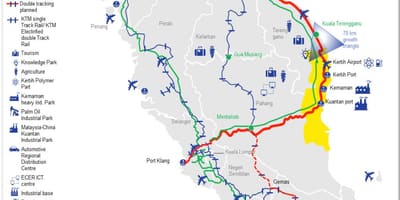 Malaizija dzelzceļa stacija map