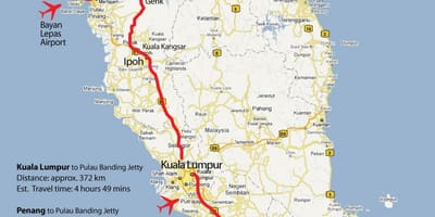 Ipoh malaizija karte