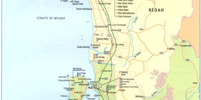 Kedah malaizija karte