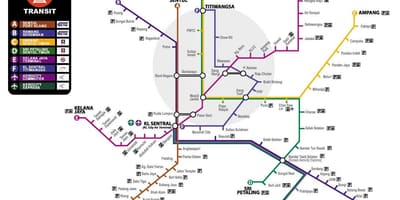 Karte malaizija transports