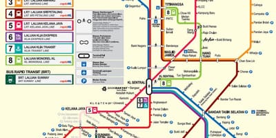 Malaizija mrt 2016 karte