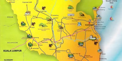 Kartes pahang valsts malaizija