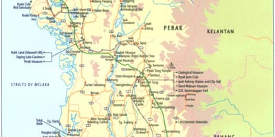 Karte perak valsts malaizija